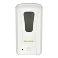 Alpine Industries Automatic Liquid Spray Hand Sanitizer/Soap Dispenser, 1200mL, White 430-S